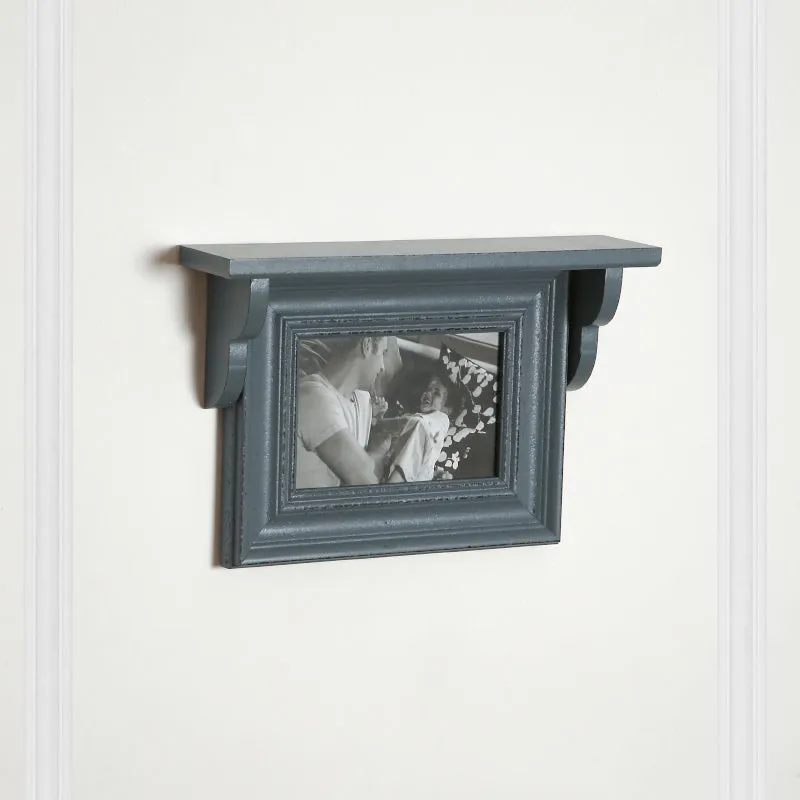 Meso Photo Frame With Wall Shelf - Grey media 4