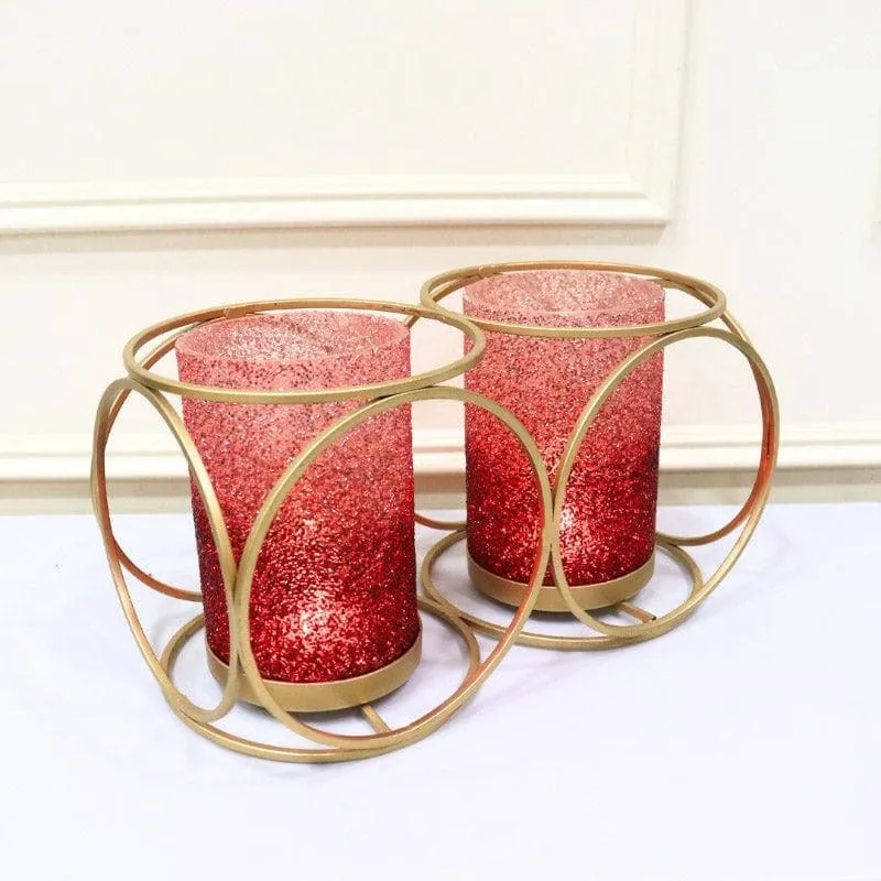 Suzette Double Votive - Red media 5