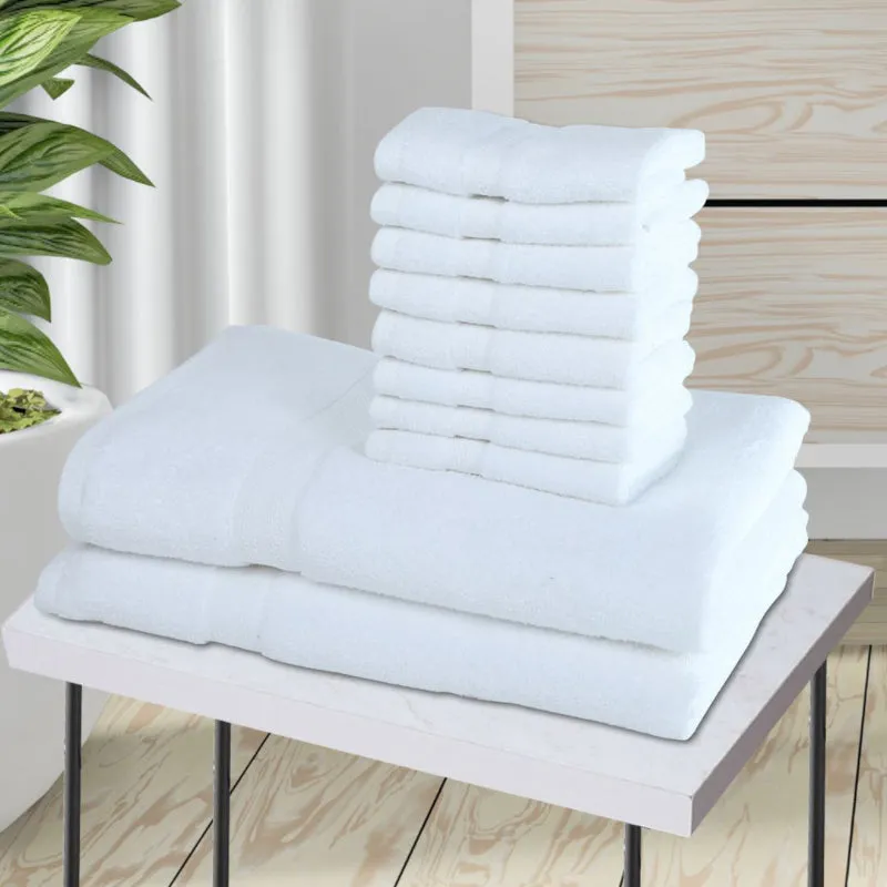Miorah Towel Combo (White) - Set Of Ten media 1