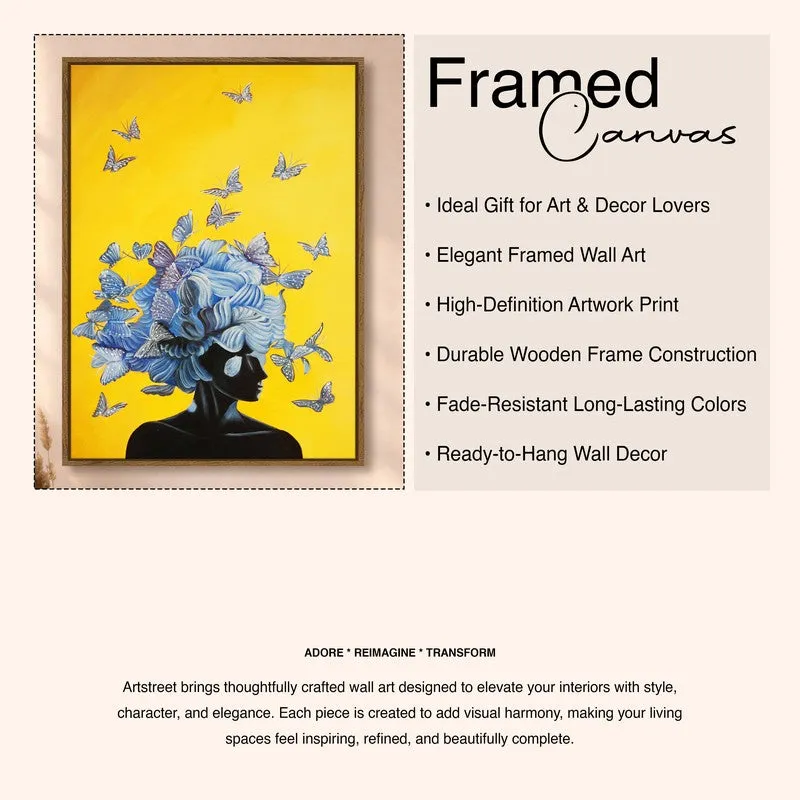 Wings of Her Canvas Wall Art With Frame media 6
