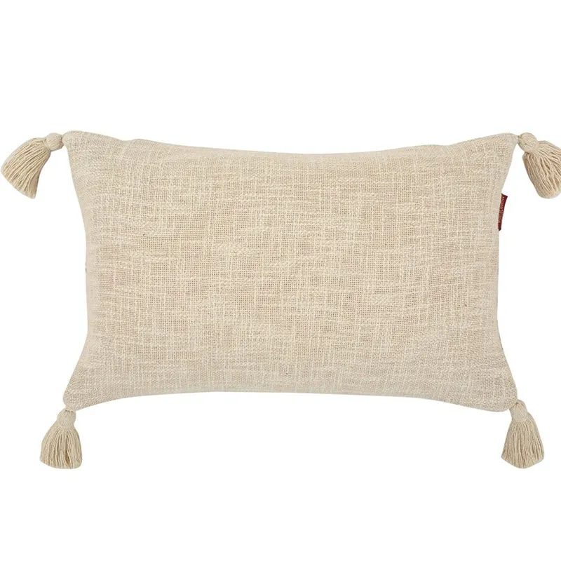 Claira Rectangle Solid Cushion Cover (Off White) - Set Of Two media 9