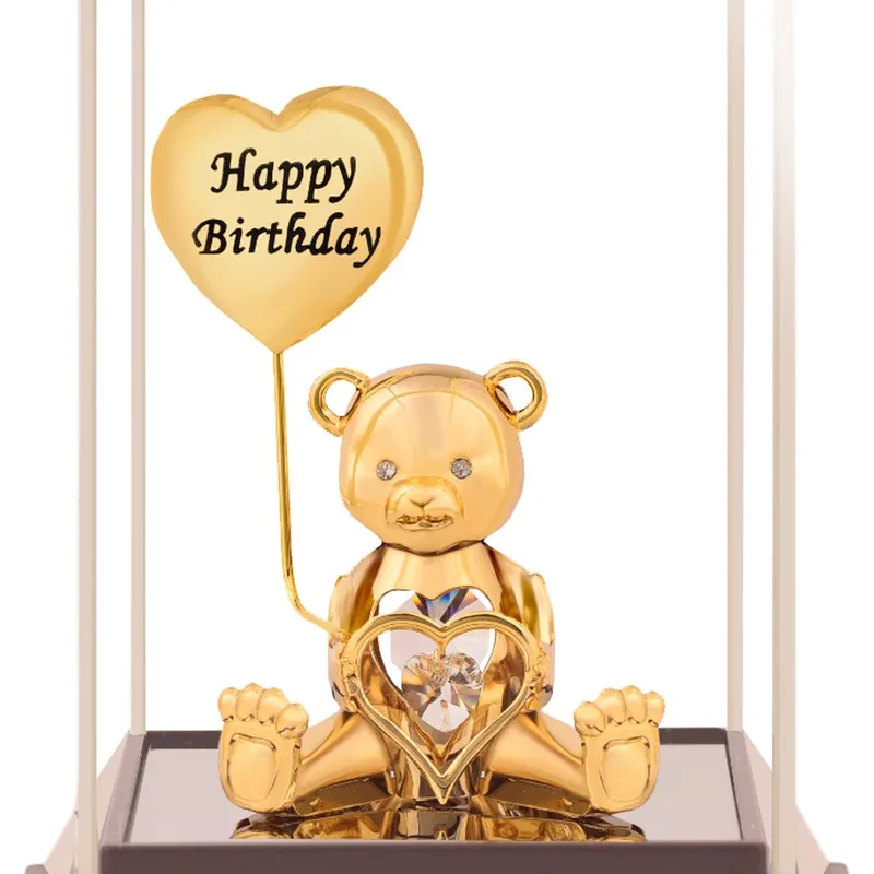 Cupid Teddy 24K Gold Plated Mild Steel Showpiece media 5