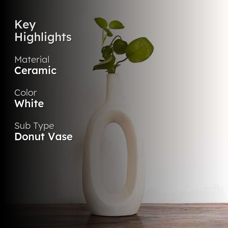 Ring Vase - White media 2