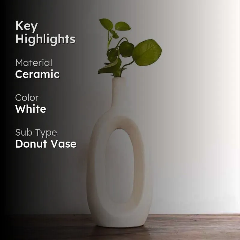 Ring Vase - White media 2