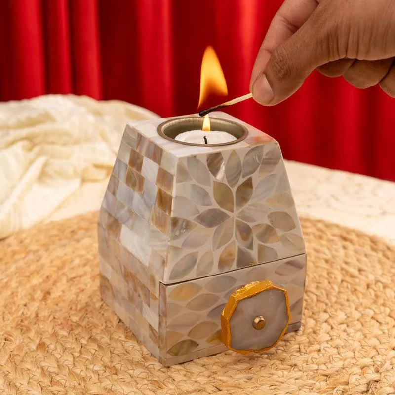 Vajra Candle Holder With Drawer media 6