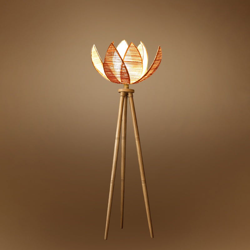 Padme Tripod Wooden Floor Lamp media 6
