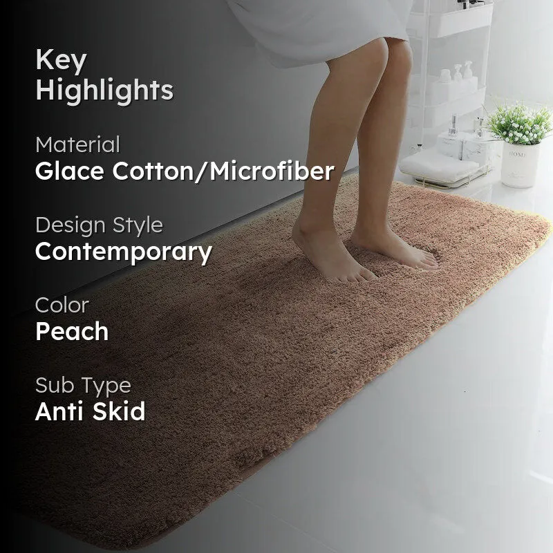 Vegas Luxe Micro Fiber Runner Rug - Peach media 2