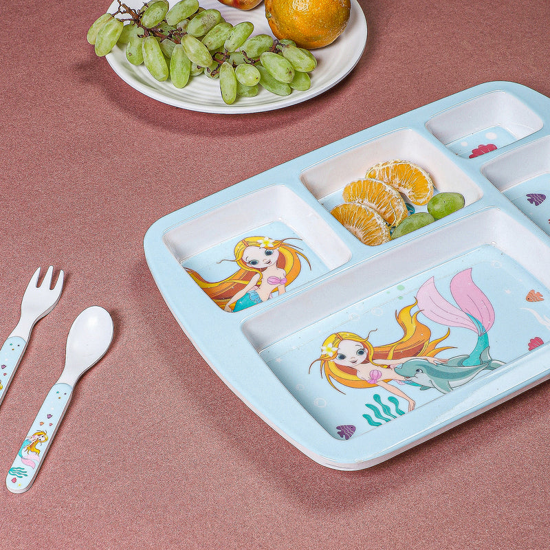 Mermaid Love Kids Dinner Plate media 3