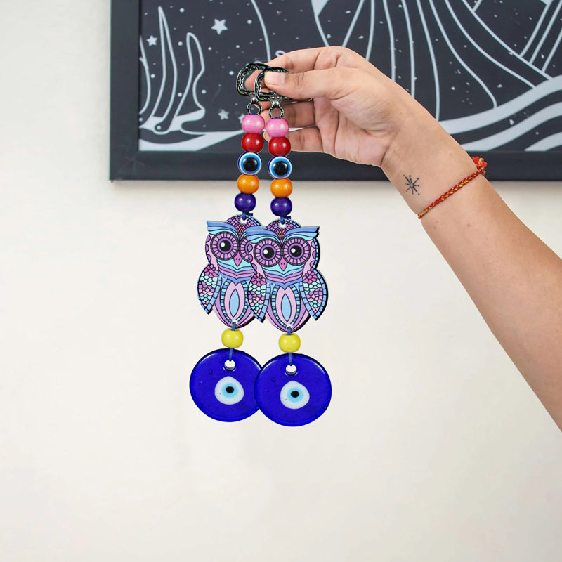 Boheme Owl Evil Eye Metal Wall Accent - Set Of Two media 5