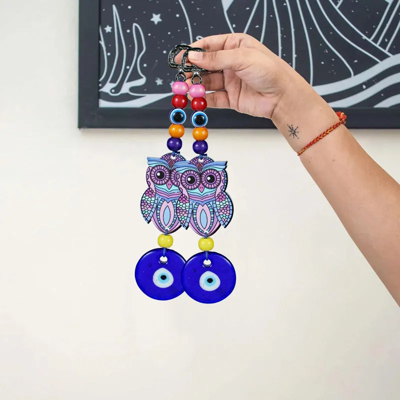 Boheme Owl Evil Eye Metal Wall Accent - Set Of Two media 5