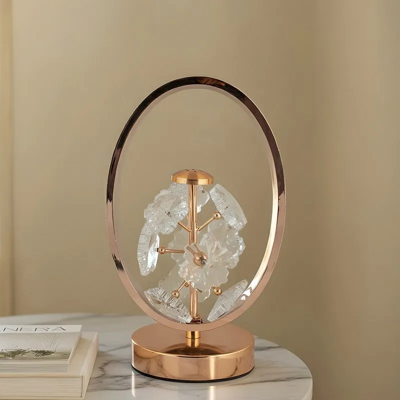 AarviDecor Hadley Accent Metal Table Lamp - Gold media 3