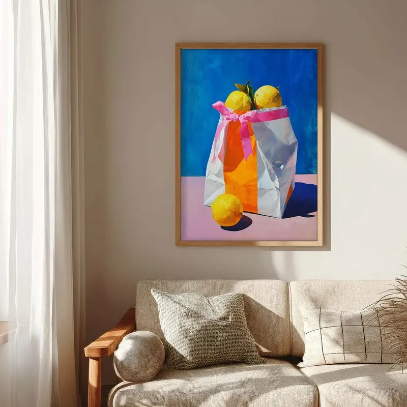 Luneth Canvas Wall Painting With Brown Frame media 7
