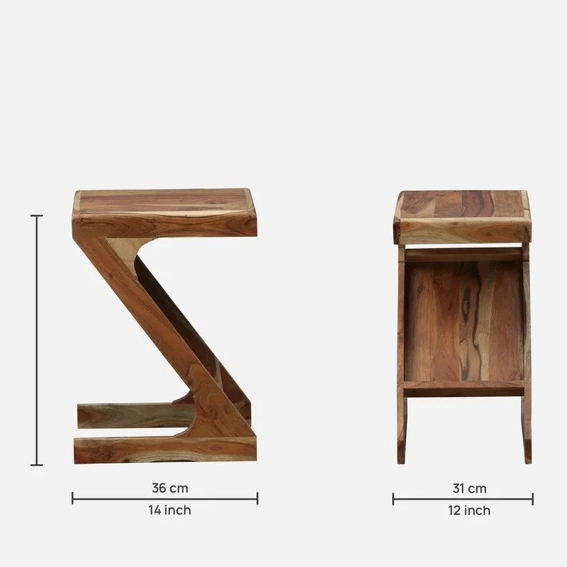 Montero Sheesham Wood Side & Bedside Tables - Brown media 10