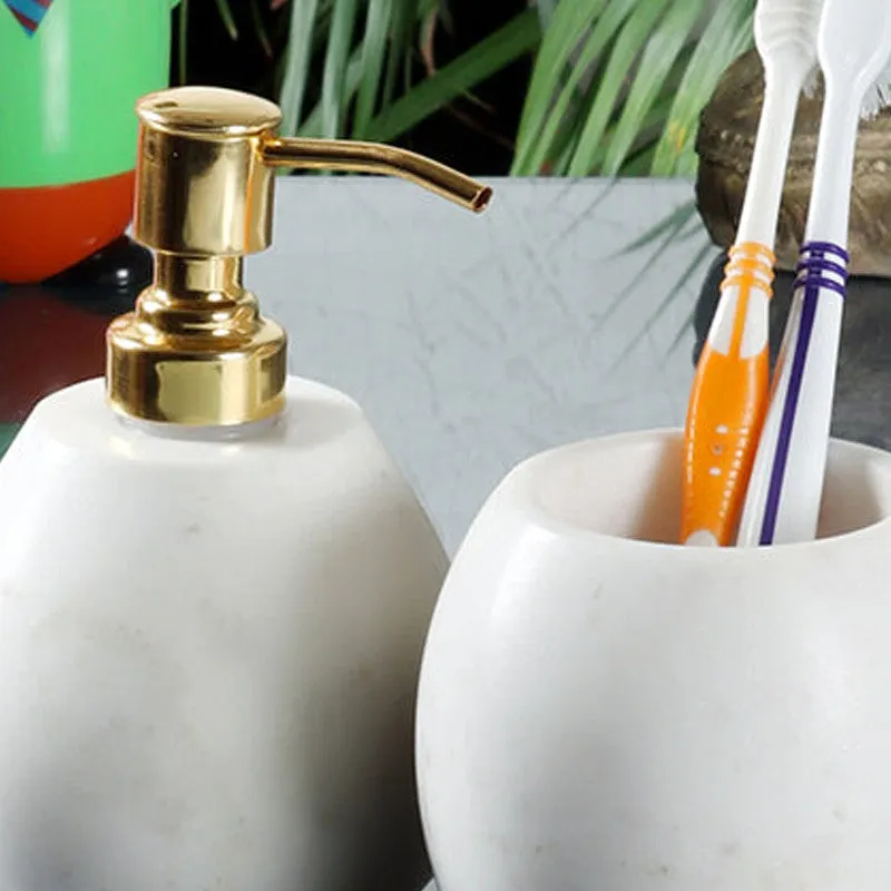 Sofi Marble Bathroom Set (Gold) - Two Piece Set media 3