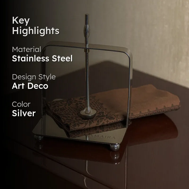 Napkin Nest Stainless Steel Tissue Holder media 2