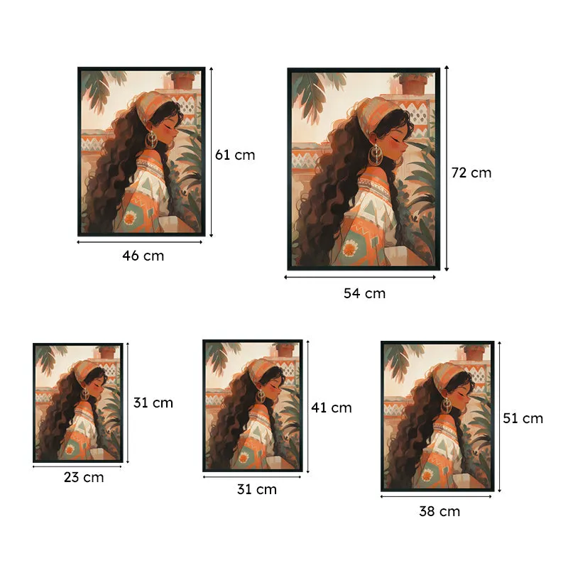 Brown Grace Canvas Wall Art media 8