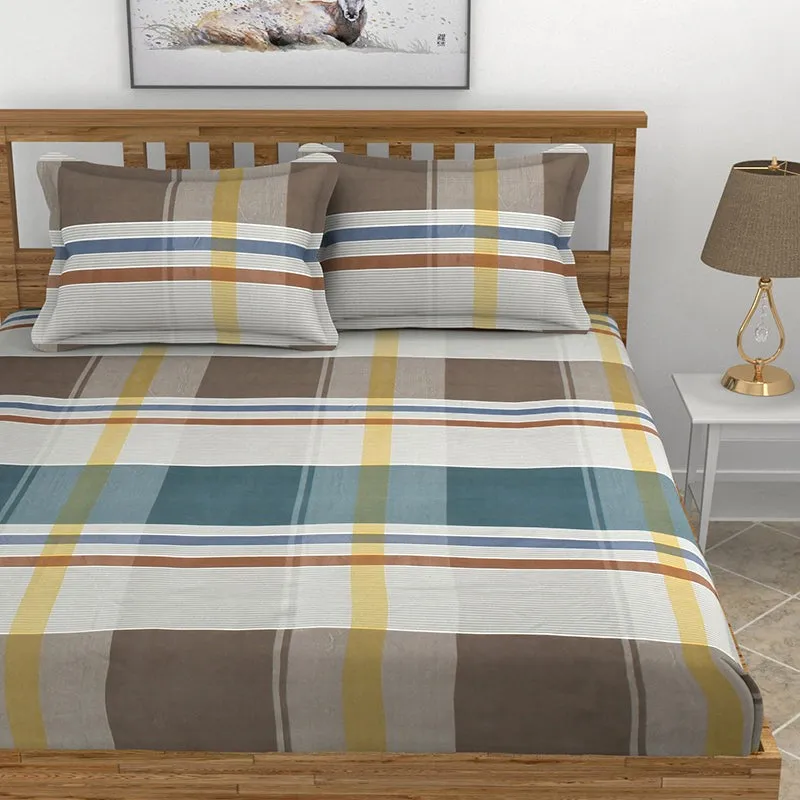 Antoine Geometric Microfiber Bedsheet - 150 GSM media 3