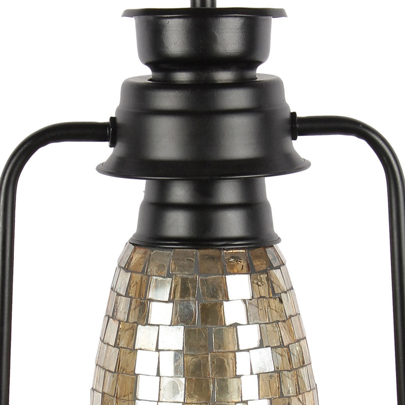Avina Mosaic Lantern Iron Wall Lamp - Black media 6