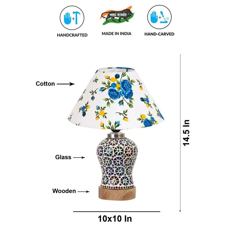 Astrona Fleur Wooden Table Lamp - Multicolor media 8