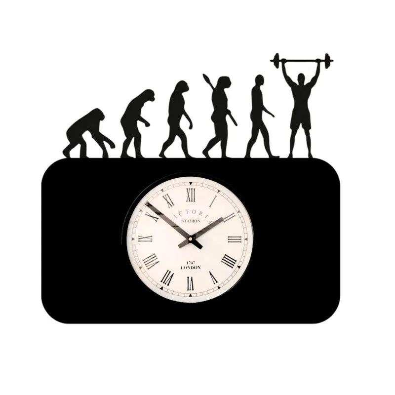 Evolution Steel Analog Wall Clock - Black media 4