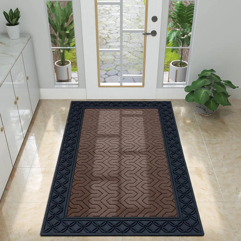 Coire Block Coir Door Mats - Brown,black media 3
