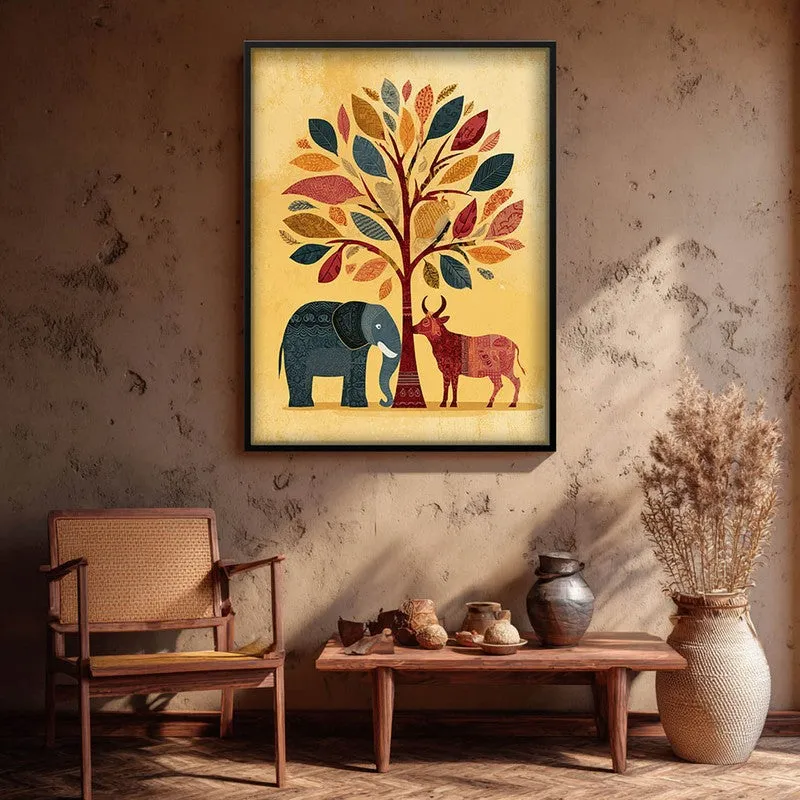 Vanira Canvas Wall Painting With Black Frame media 7