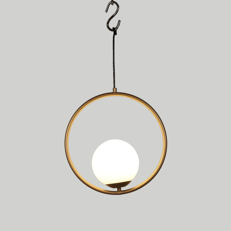 Halo Ring Glass Ceiling Lamp media 4