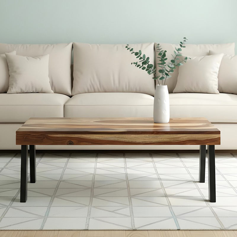 Xexon Sheesham Wooden Center Table - Brown,Black