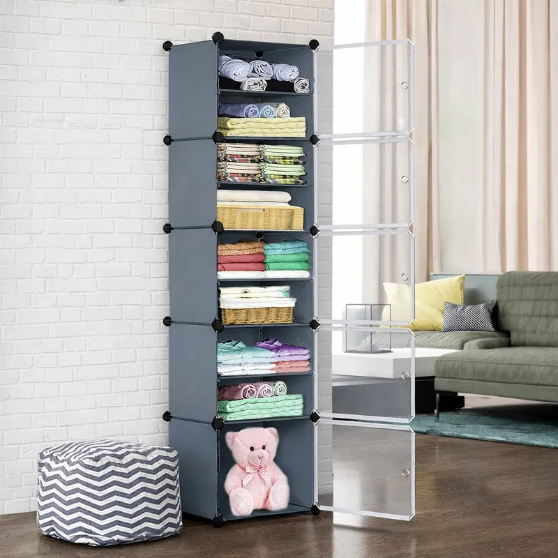 SlimWay Grey Plastic & Metal Shoe Racks - 3