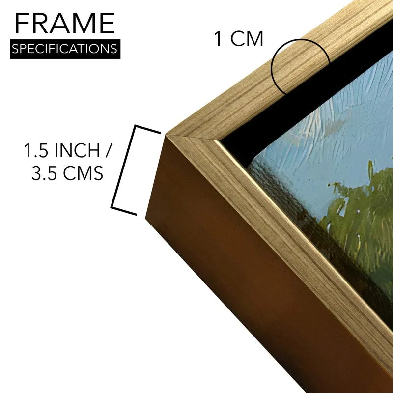 Rustic Picnic Canvas Wall Painting With Frame media 6