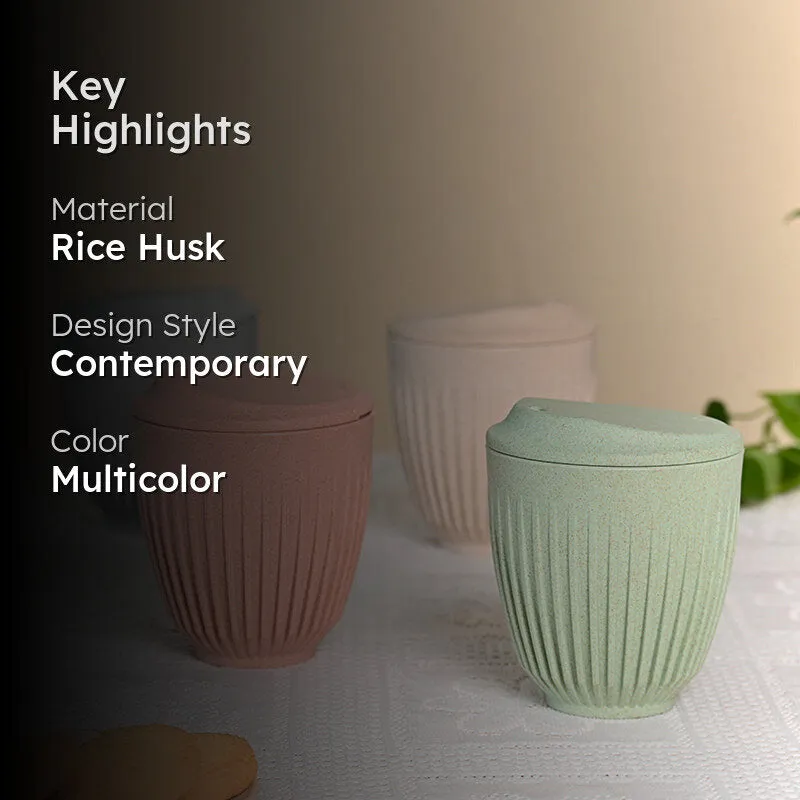 Desi Rice Husk Coffee Mug (250 mL Each) - Set of Four media 2