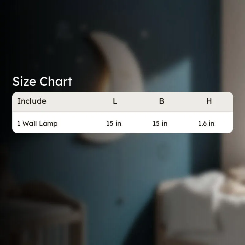 Sleepy Moon Battery Operated MDF Wall Lamp media 11