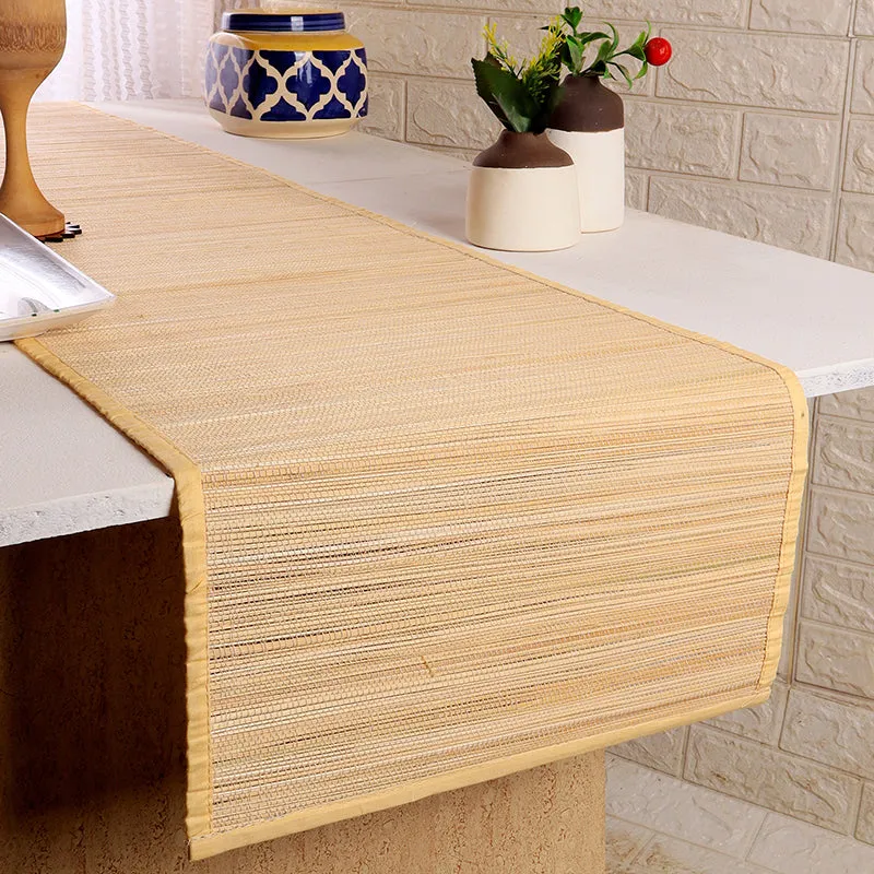 Woodland Nest Bamboo Table Runner - Beige media 1