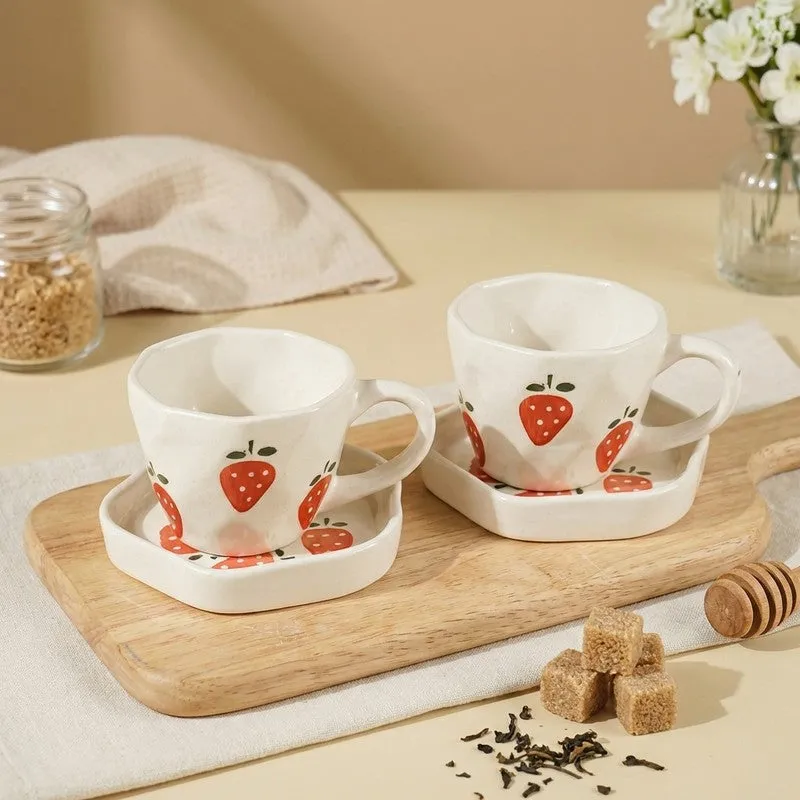 Arome Ceramic Coffee Mug (280 mL Each) - Four Piece Set media 1