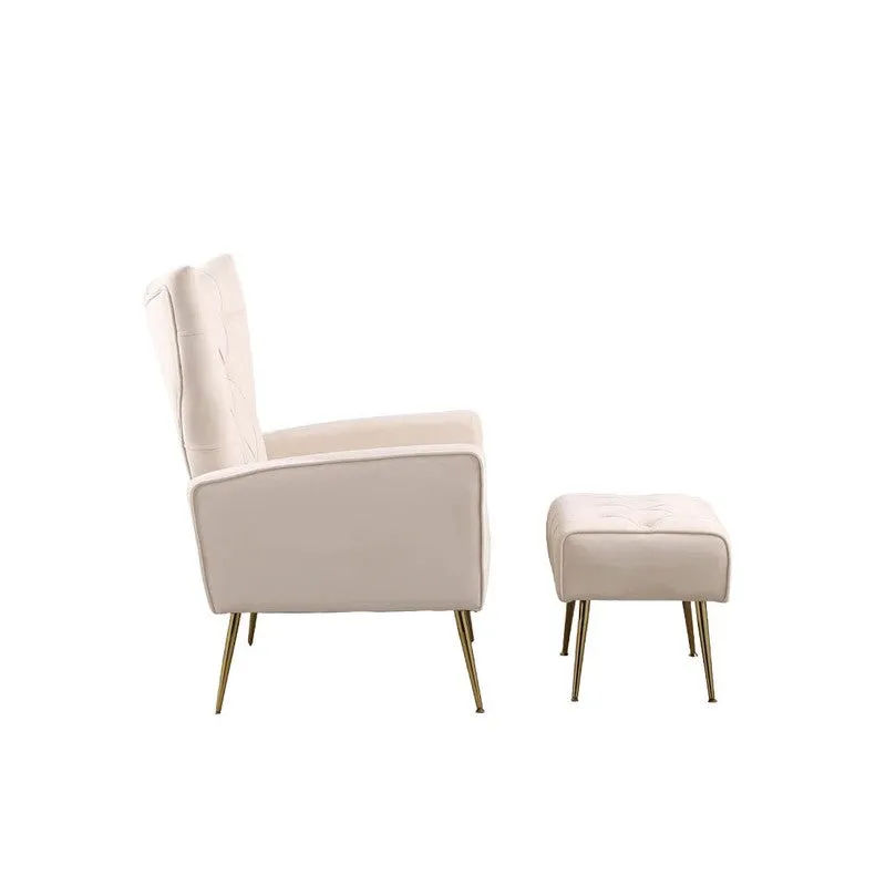 Simplex Neem Wood Lounge Chair (Beige) - Two Piece Set media 5