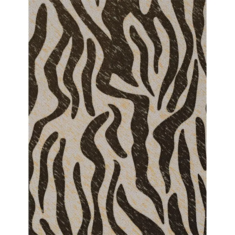 Close-up of the black and white animal-inspired pattern