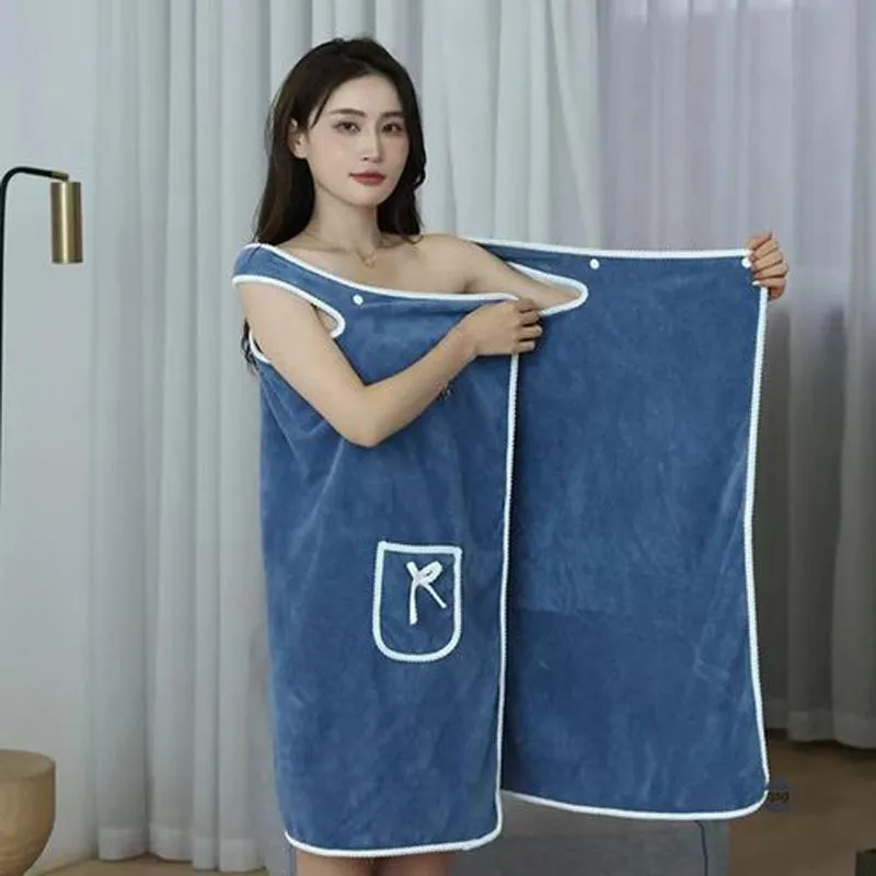 Velvessa Microfiber Bath Wrap - Blue media 8
