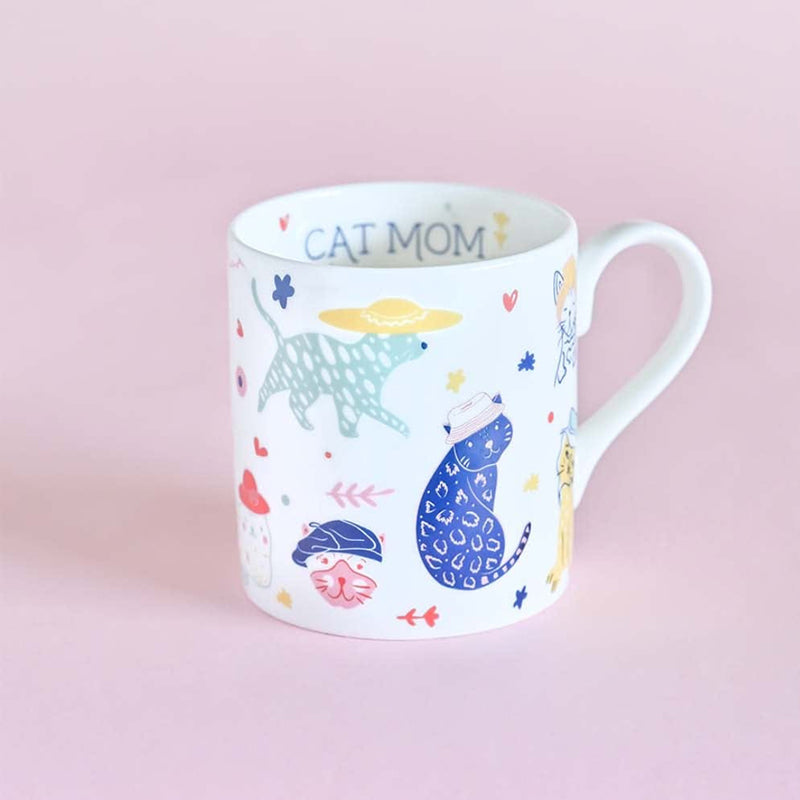 Cat Ceramic Coffee Bone China Coffee Mug (300 mL) media 3