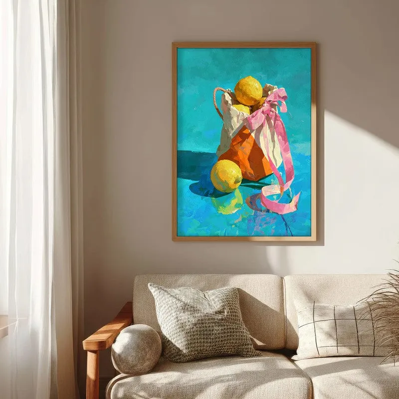 Lunith Canvas Wall Painting With Brown Frame media 7
