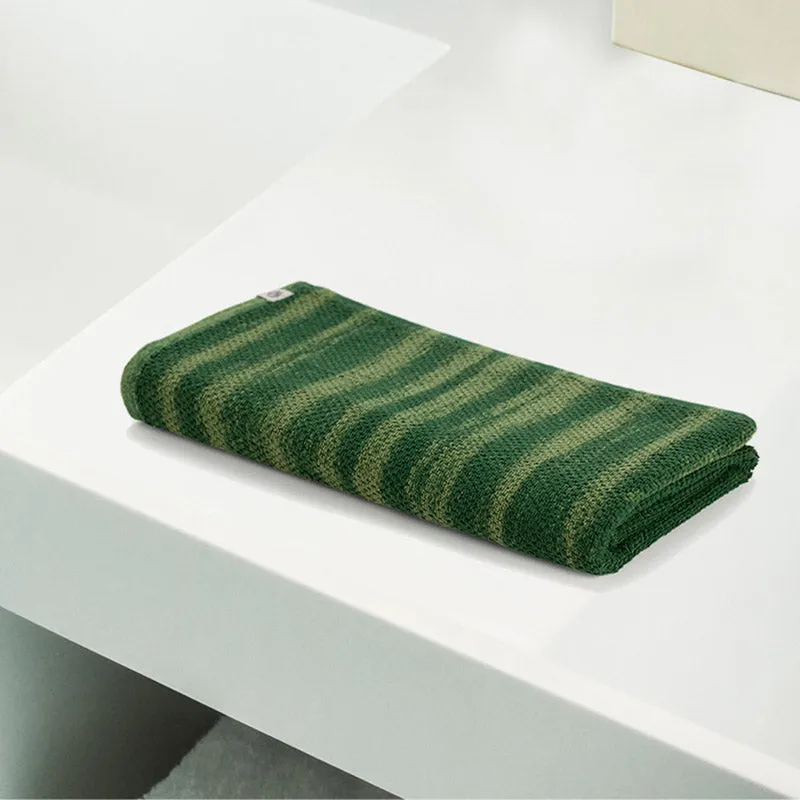 Sunscreen Terry Cotton Bath Towel - Green media 3