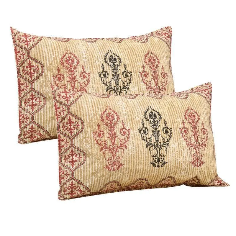 Mayurankh Printed Cotton Bedsheet (Yellow) - 160 TC media 5