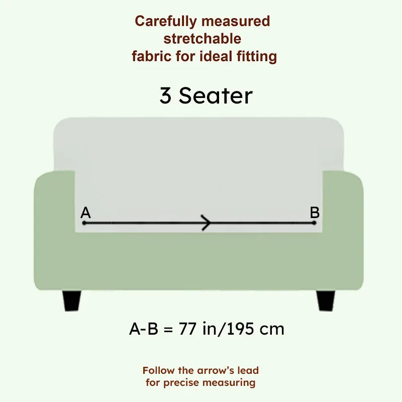 GeoWeave Velvet Sofa Cover - Blue media 7