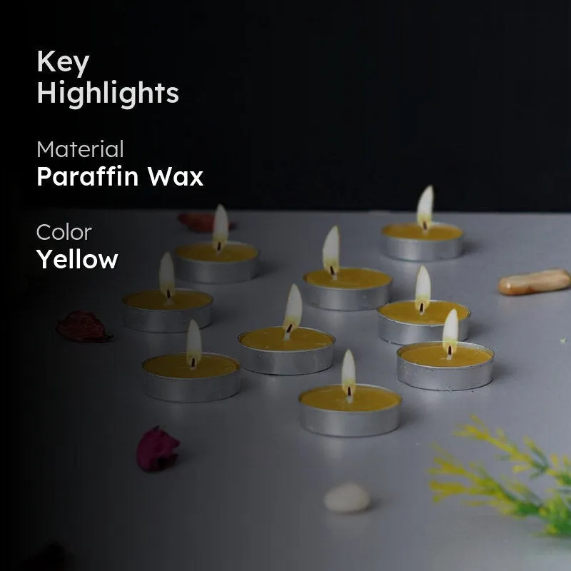 Sepova Lemon Scented Tealight Candle - Set Of Ten media 2