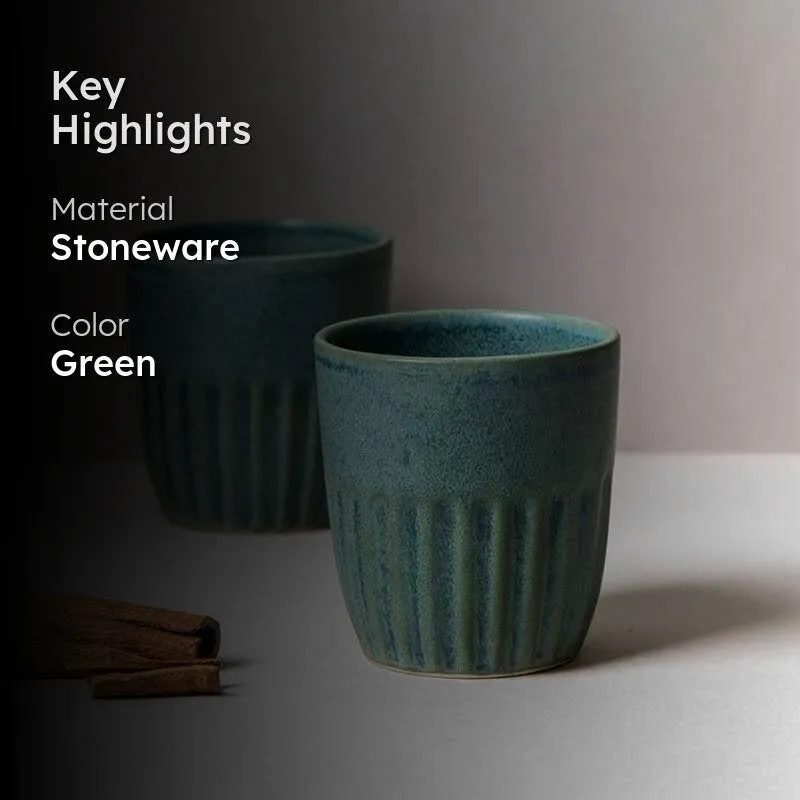 Artisan Earth Kulhad (Green) - Set Of Two media 2