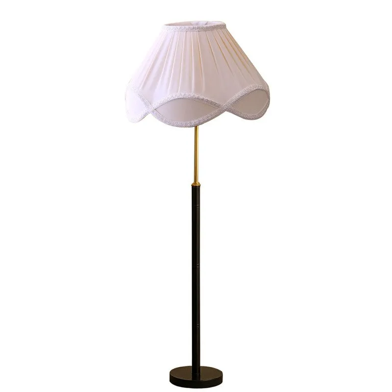Frost Glow Wooden Floor Lamp - White media 5