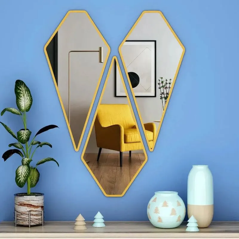 Diamond Reflections Wall Mirror - Set Of Three media 3