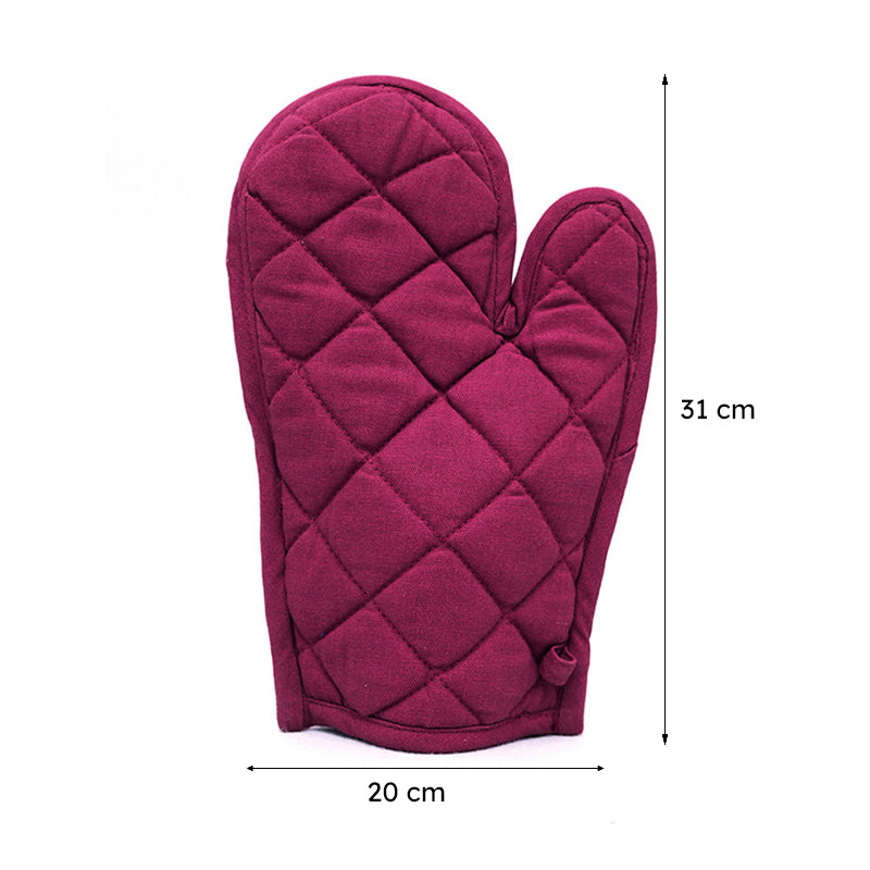 Swayam Garde Kitchen Gloves (Maroon) - Set Of Two media 9