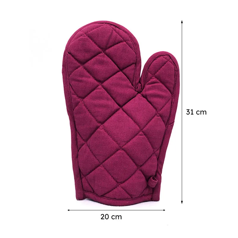Swayam Garde Kitchen Gloves (Maroon) - Set Of Two media 9