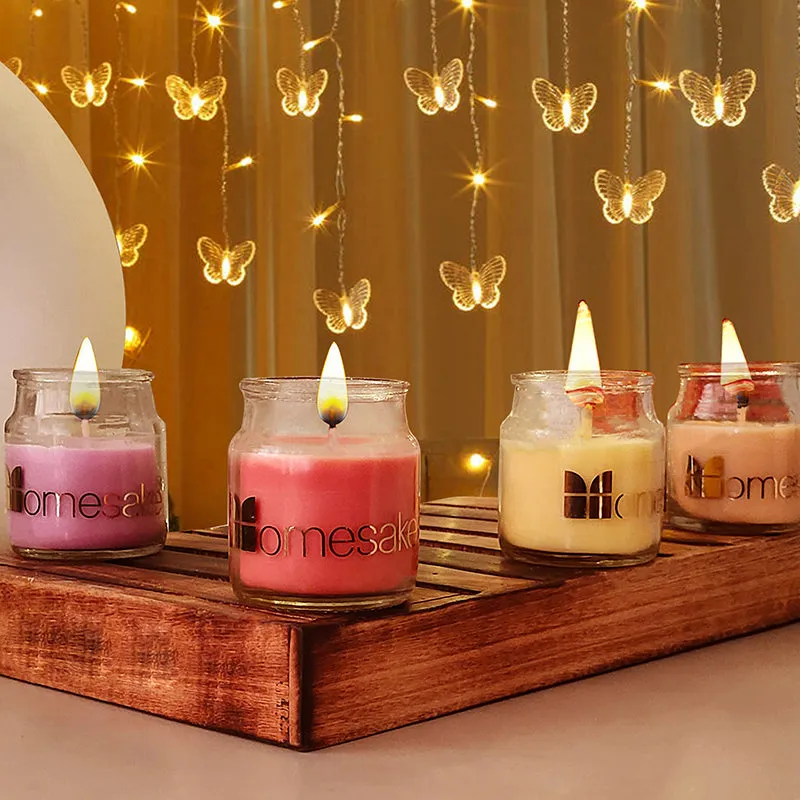 Cenote Scented Candle (Lavender & Lemongrass) - Set Of Four media 4