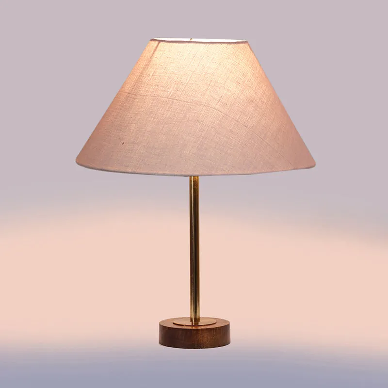 Cotin II Rodin Wooden Table Lamp - Grey,Gold,Brown media 5